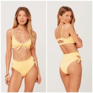 L*SPACE Flashback Top Bummin Bottom SET Yellow